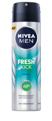 Deodorante si Antiperspirante - Deodorant spray Nivea Men Fresh Kick, 150 ml