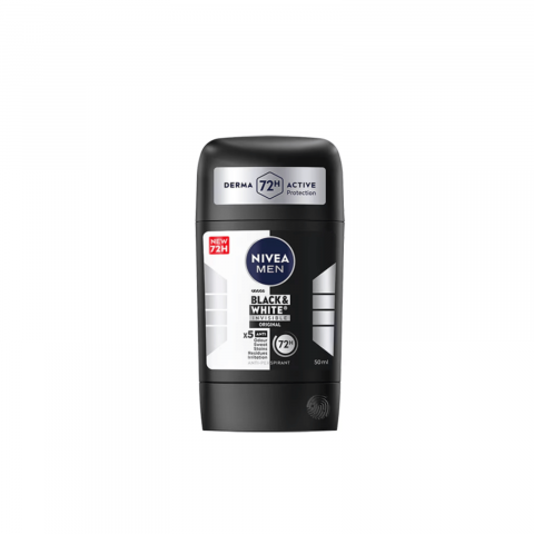 Deodorante si Antiperspirante - Deodorant stick Nivea Men Black&White Power, 50 ml