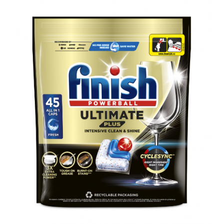 Curatenie & Intretinere - Detergent capsule pentru masina de spalat vase Finish Ultimate Plus, 45 spalari