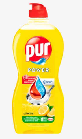 Produse Curatenie - Detergent de vase Pur Power Lemon, 450 ml
