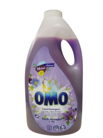 Casa, Gradina & Bricolaj - Detergent lichid lavanda si menta 5 l Omo ,100 de spalari