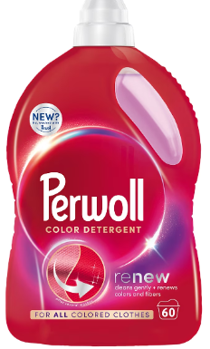 Detergent lichid pentru rufe Perwoll Renew Color, 60 spalari, 3000 ml