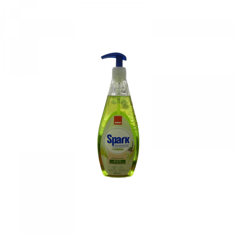 Detergenti Bucatarie si Vase - Detergent Lichid pentru Vase cu pompita Sano Spark Lemongrass, 700 ml