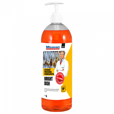Detergenti Bucatarie si Vase - Detergent pahare, sticla si cristal Dr. Stephan Bright Dish 1l Misavan