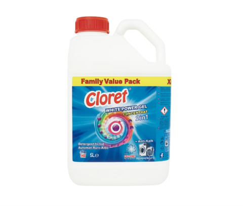 Casa, Gradina & Bricolaj - Detergent Rufe Albe Gel Cloret, 5 L