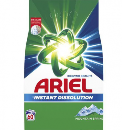 Detergent Rufe Automat, Ariel, Mountain Spring 4.5Kg, 60 Spalari