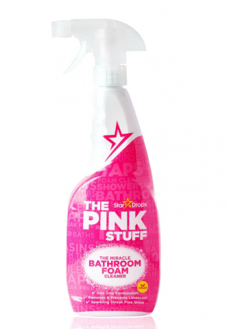 Solutii suprafete baie - Detergent spuma de curatare pentru bai si toaleta,The Pink Stuff 750 ml