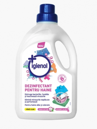 Casa, Gradina & Bricolaj - Dezinfectant Lichid Igienol  Pentru Haine Fresh Cotton 1.5l