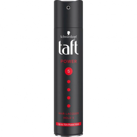 Fixativ si spuma de par - Fixativ Taft Power, nivel fixare 5, formula vegana, 250 ml