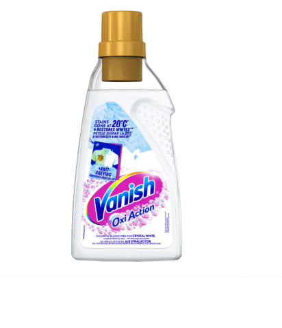 Casa, Gradina & Bricolaj - Gel concentrat Vanish cu actiune multipla pentru indepartarea petelor pentru haine albe, 750 ml