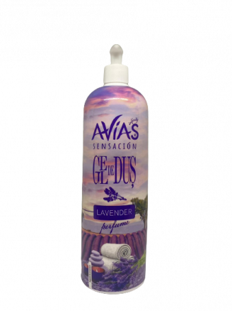 Produse de Baie - Gel de dus Avias cu pompita, Lavanda, 1l