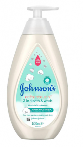 Sapun si Gel de dus copii - Gel de dus Johnson's Baby Cotton Touch, 500 ml