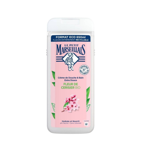 Produse de Baie - Gel de dus Le Petit Marseillais, Flori de cires, 650 ml