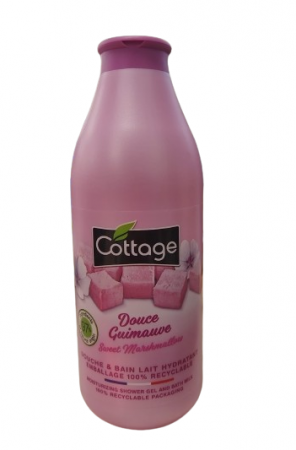 Ingrijire Personala & Cosmetice - Gel de dus & Lapte de baie Marshmallow, Cottage, 750 ml