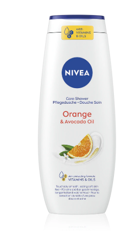 Ingrijire Corp - Gel de dus Nivea Orange & Avocado Oil, 500 ml
