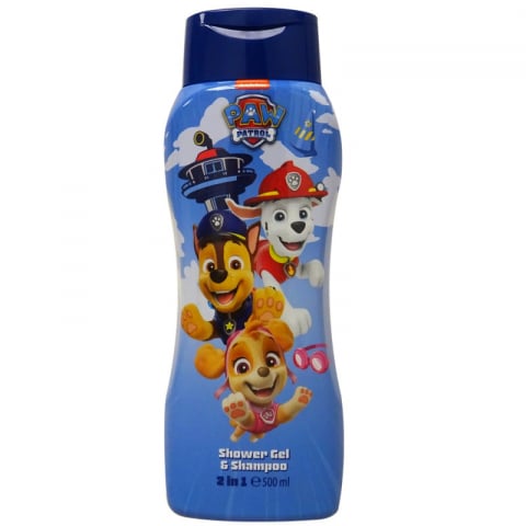 Sampon si balsam copii - Gel de dus si sampon 2 in 1, Patrula Catelusilor, 500 ml