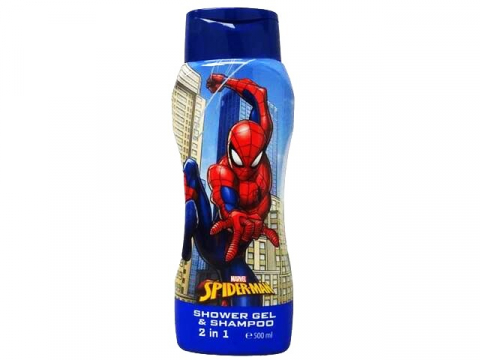 Sapun si Gel de dus copii - Gel de Dus si Sampon 2 in 1, Spider-Man Marvel, 500 ml