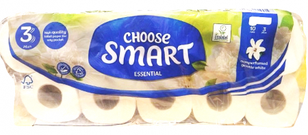 Curatenie & Intretinere - Hartie igienica Choose Smart Essential 3straturi / 10 role