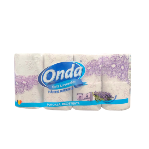 Hartie Igienica - Hartie igienica Onda Soft Lavanda 3 straturi, 16 role