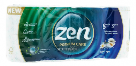 Curatenie & Intretinere - Hartie igienica Zen Ocean Spa 3 straturi - 8role
