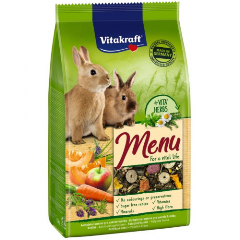 Hrana pasari si rozatoare - Hrana pentru iepuri Vitakraft Premium Menu 1kg