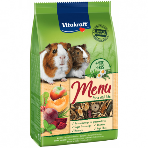 Hrana - Hrana pentru porcusori de Guineea Vitakraft Premium Menu 1KG