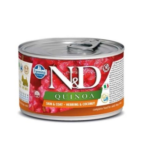 Hrana - Hrana umeda Farmina N&D Mini cu hering, quinoa si cocos pentru caini, 140 g,
