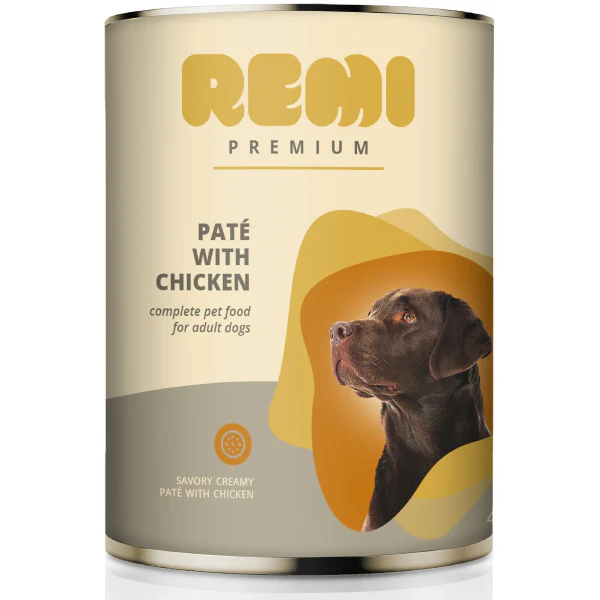 Pet Shop - Hrana umeda pentru caini Remi Premium Mousse Pui, 400 g