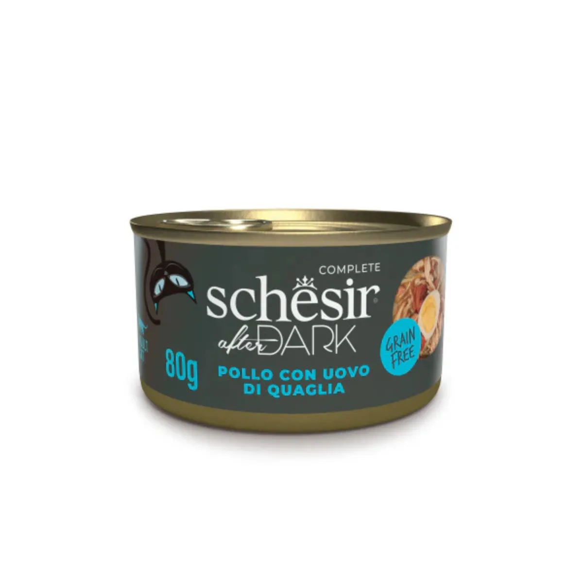 Hrana - Hrana umeda pentru pisici, Schesir After Dark, supa cu Pui si oua de Prepelita, 80 g