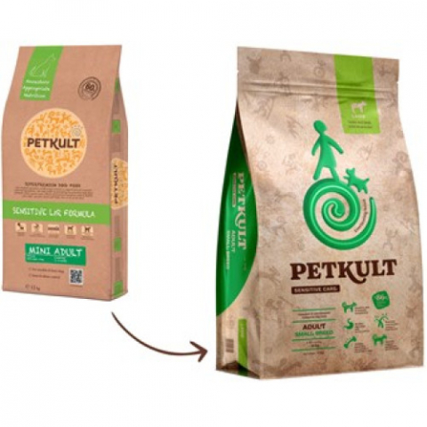 Pet Shop - Hrana uscata pentru caini Petkult Sensitive Adult Miel si orez 1 kg