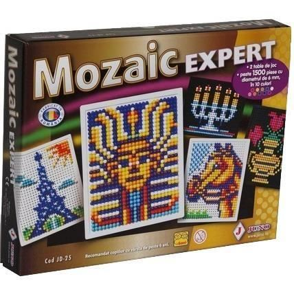 Jocuri & Jucarii - Joc Juno, Mozaic EXPERT, 1500 pioneze in 10 culori, 2 table de joc