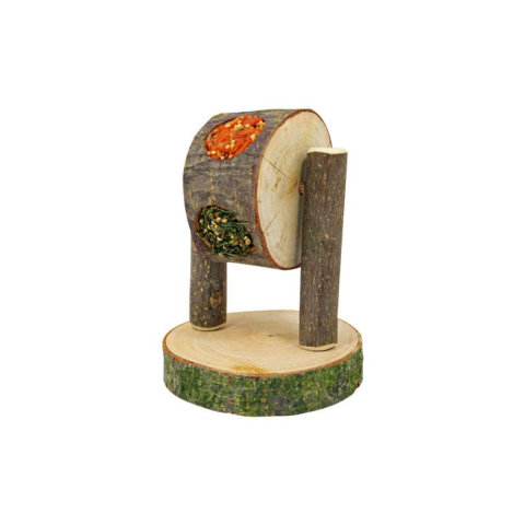 Jucarii animale - Jucarie pentru rozatoare roata de lemn cu recompense Jr Farm, 200 gr