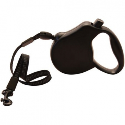 Pet Shop - Lesa retractabila neagra pentru caini Fida 5 m