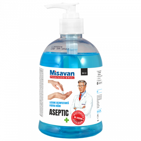 Solutii dezinfectante - Lotiune dezinfectanta maini Dr.Stephan Aseptic 500ml Misavan