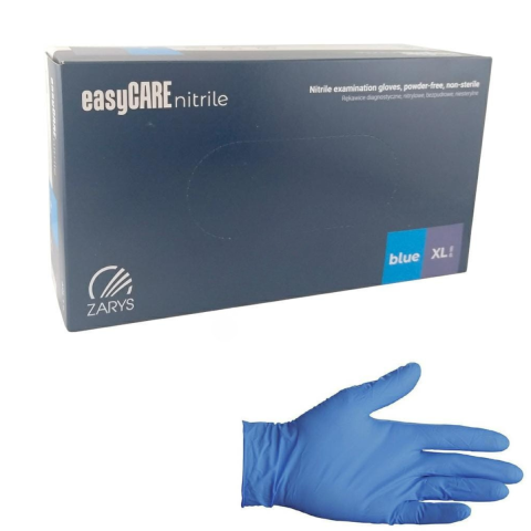 Curatenie & Intretinere - Manusi de unica folosinta Zarys, din nitril, albastre, dimensiunea XL, 100 bucati,