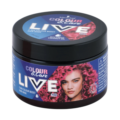 Ingrijire Personala & Cosmetice - Masca de par Schwarzkopf LIVE Colour & Care PINK, 150 ml