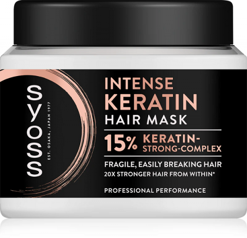 Masca si Tratament - Masca hidratanta pentru par Syoss Intense Keratin