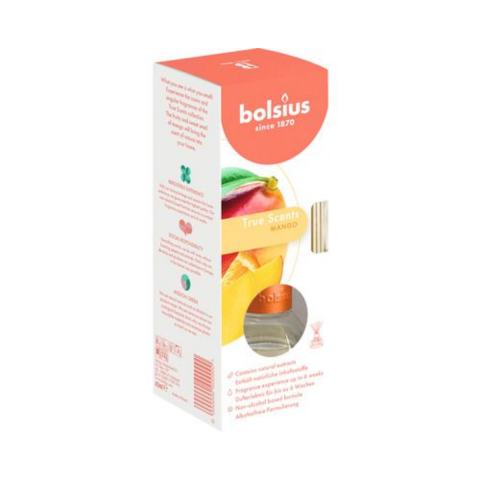 Casa, Gradina & Bricolaj - Odorizant Difuzor Bolsius cu betisoare, Mango, 45 ml