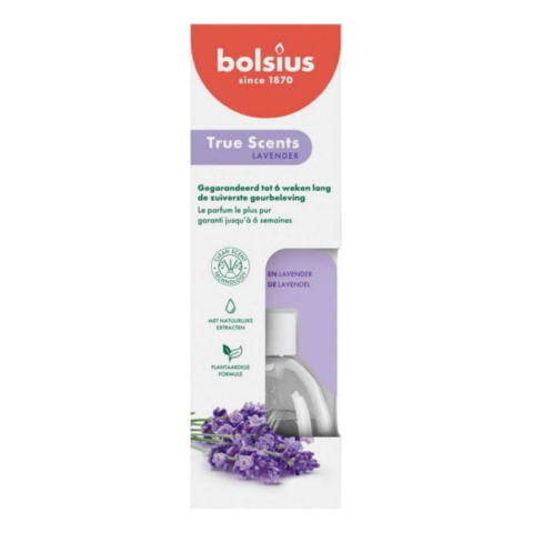 Casa, Gradina & Bricolaj - Odorizant Difuzor cu Betisoare Bolsius, Lavanda, 60 ml
