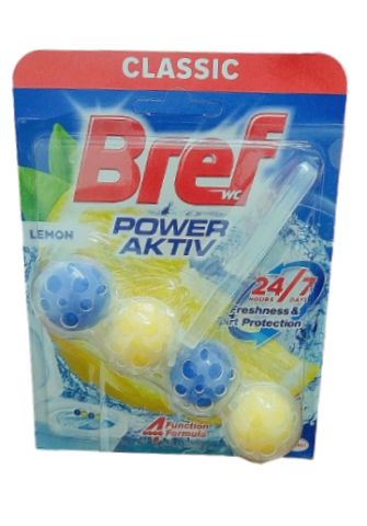 Odorizant toaleta - Odorizant toaleta Bref Power Active Lemon, 1 buc, 50 gr