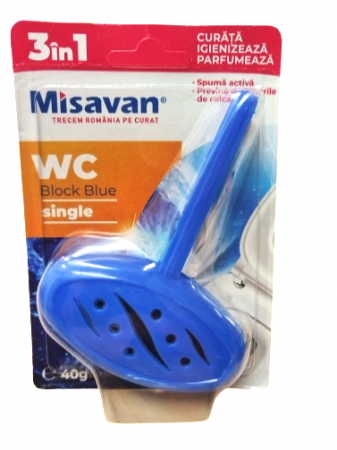 Odorizant toaleta - Odorizant toaleta Misavan Wc Block Blue, 40 g