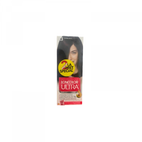 Ingrijire Par - Pachet: 2 x Vopsea de par permanenta Loncolor Ultra, Castaniu Violin 3.3, 200 ml