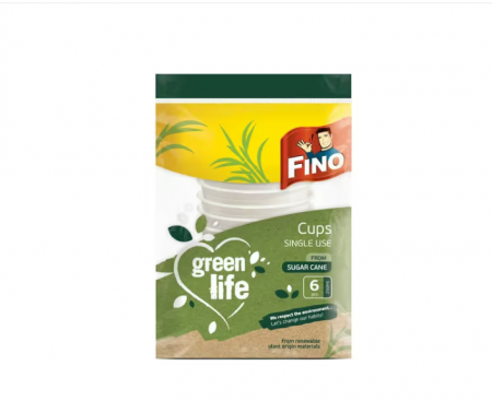 Fara Categorie - Pahare biodegradabile, 6 bucati Fino Green Life