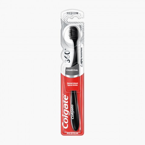 Igiena Dentara - Periuta de dinti cu peri de duritate medie 360 Charcoal Medium