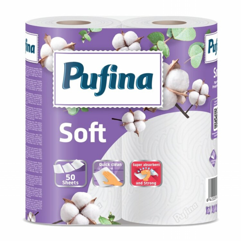 Uz Casnic - Prosop bucatarie Pufina Soft, 2 role
