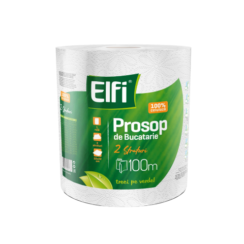 Casa, Gradina & Bricolaj - Prosop de bucatarie Elfi 2straturi 454foi 100metri 22x22cm