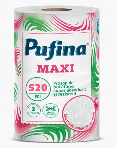 Uz Casnic - Prosop hartie Maxi 2 straturi, 1 rola, 520 foi