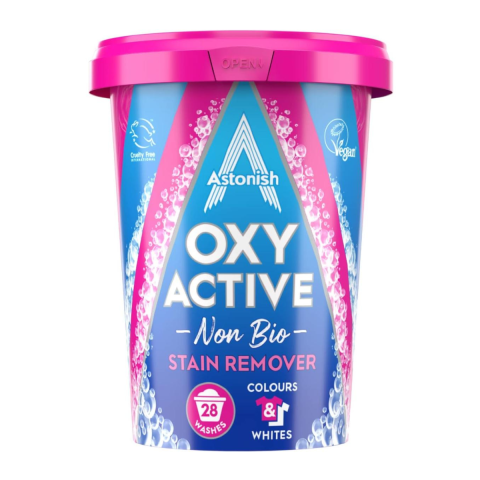 Casa, Gradina & Bricolaj - Pudra Indepartare Pete & Dezinfectare Astonish Oxy Active Haine colorate si albe, 28 spalari, 625 g