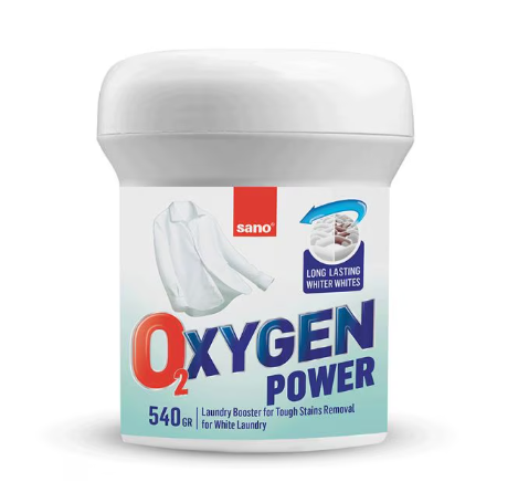 Detergenti Pudra - Pudra indepartare pete fara clor, Sano Oxygen White, 540 gr