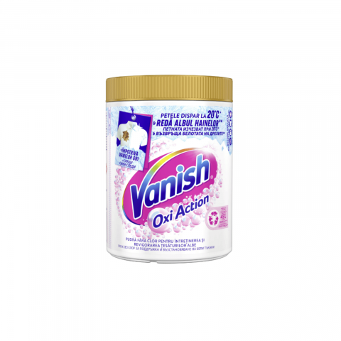 Casa, Gradina & Bricolaj - Pudra pentru indepartarea petelor pentru haine albe Vanish Oxi Action, 960 gr